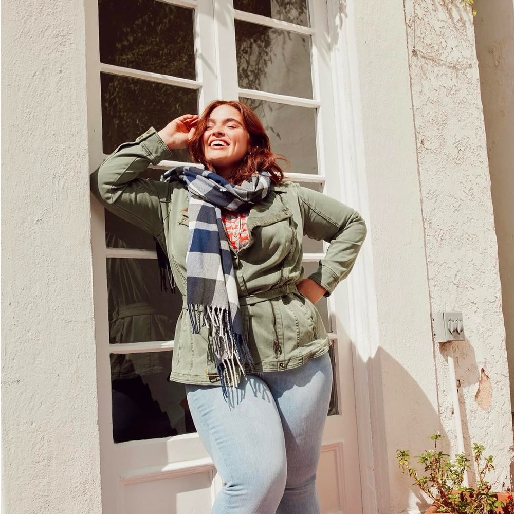 Plush Apparel Ultra Soft Plaid Scarf - Picture 5 of 7